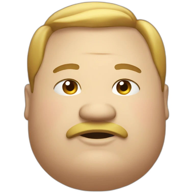 very fat man emoji