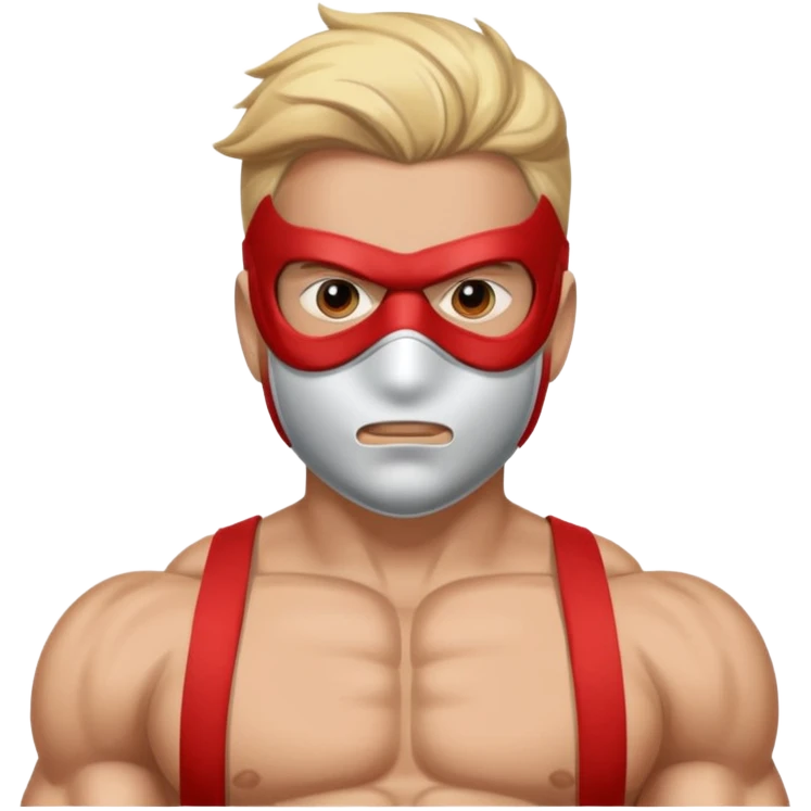 Flashman wearing mask emoji