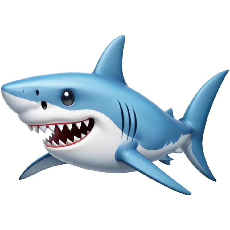 shark with toothpas emoji