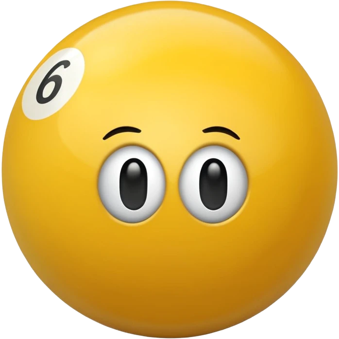 Billiard number 6 ball emoji