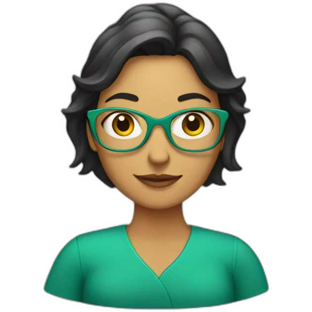 mujer con libro emoji