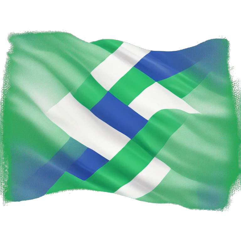 Mlm pride flag green white blue emoji