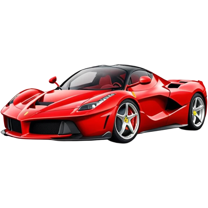 red LaFerrari sports car emoji