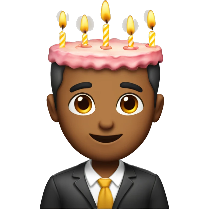 Tarta de cumpleaños con velas 🕯️  emoji