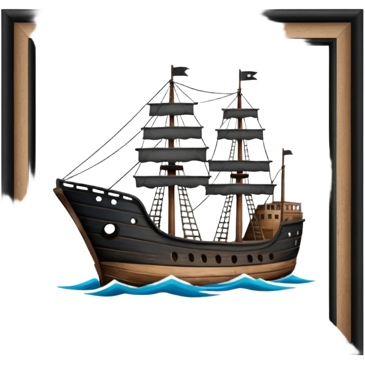 LOOKING BACK SHIP emoji