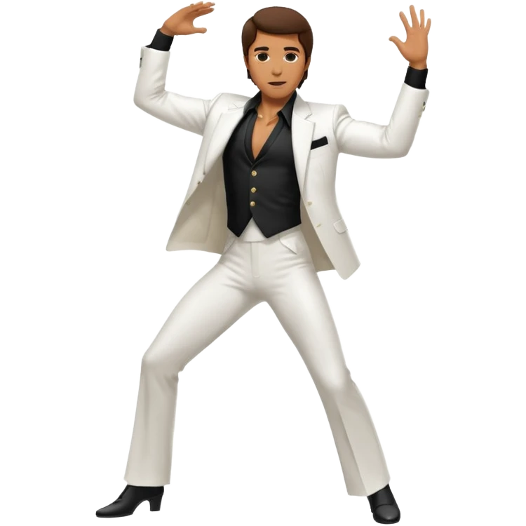 man dancing in Saturday Night Fever pose emoji