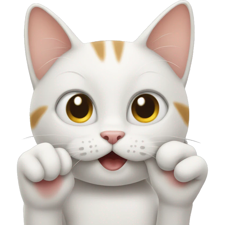 cat with finger emoji