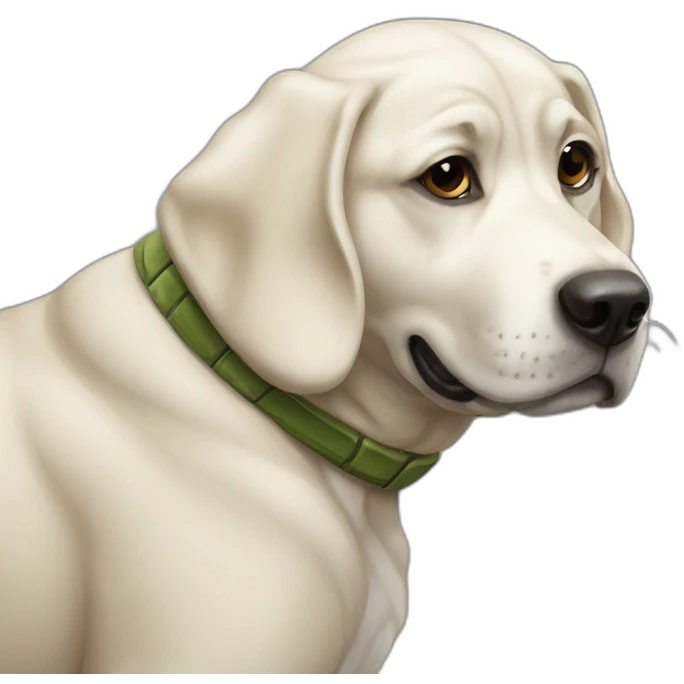 Chien sur tortue emoji
