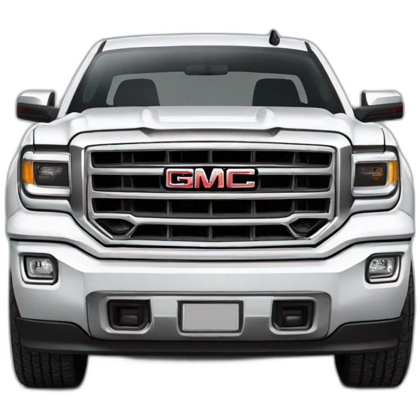 gmc Sierra 2 doors white 2023 emoji