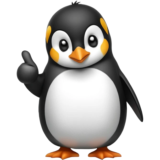 penguin giving thumbs down emoji