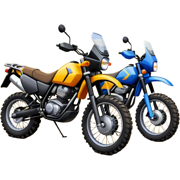 do multiple adventure motorcycle offroad emojis emoji