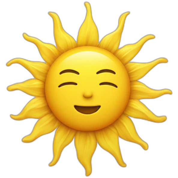 Soleil, en colère emoji