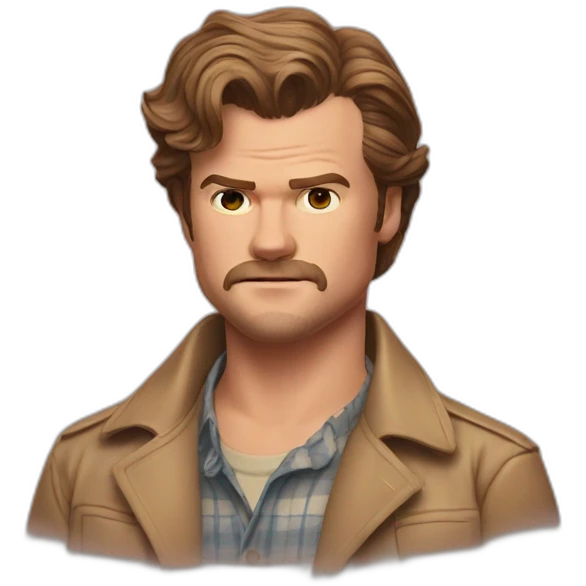Jim hopper & Steve Harrington  emoji
