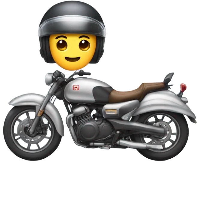 preciso de um emoji masculino japonês  com boné em cima de uma moto  emoji