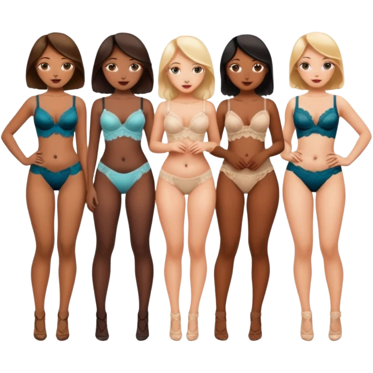 I NEED WOMEN Lingerieemoji emoji