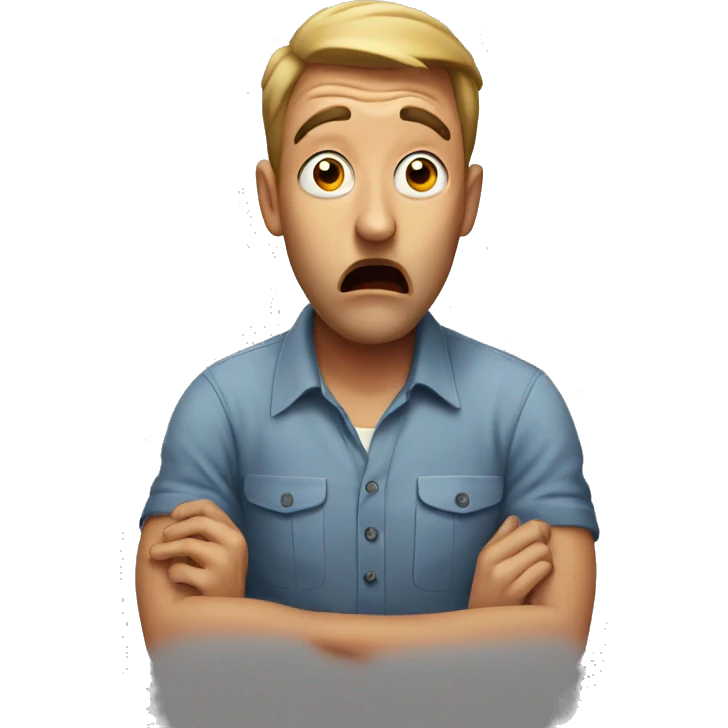 Shocked man emoji