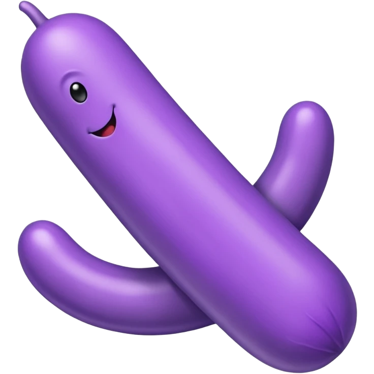 purple penis emoji