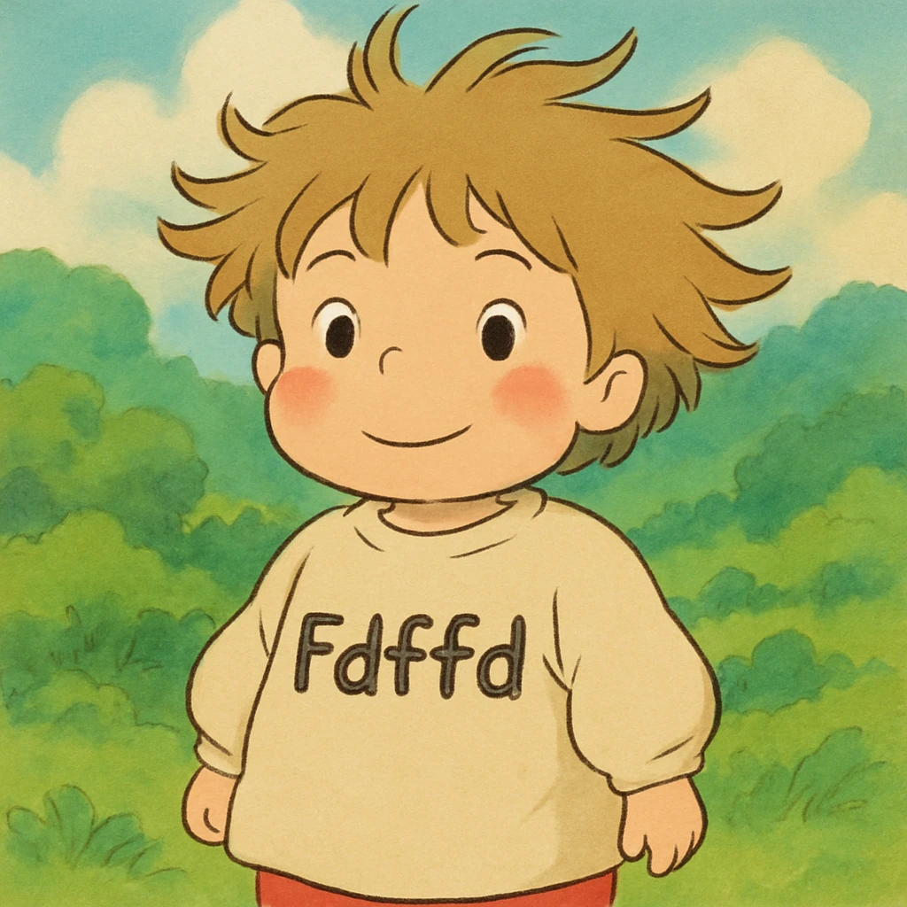 fdfdfd as a whimsical Ghibli-inspired character emoji