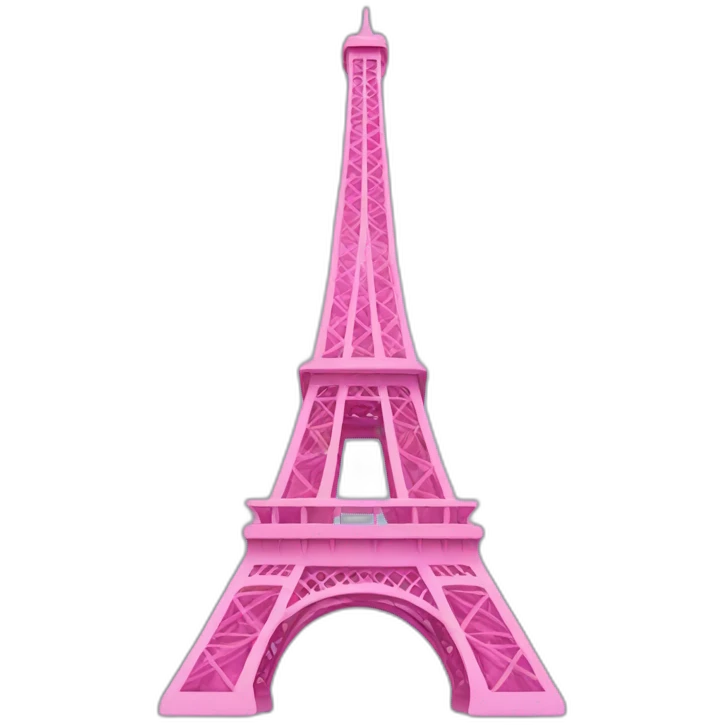 pink Eiffel tower emoji