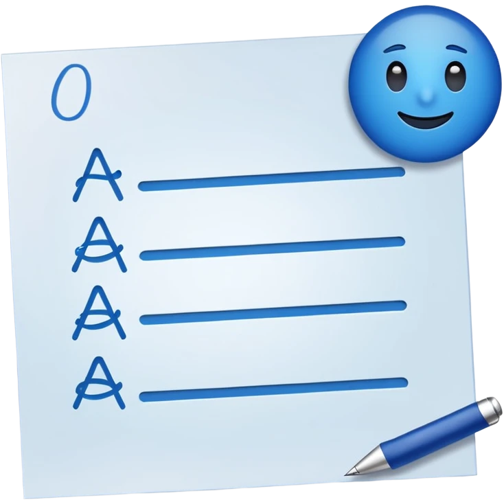 Emoji de una hoja firmada con una firma azul simulada y título “Autorización”. emoji