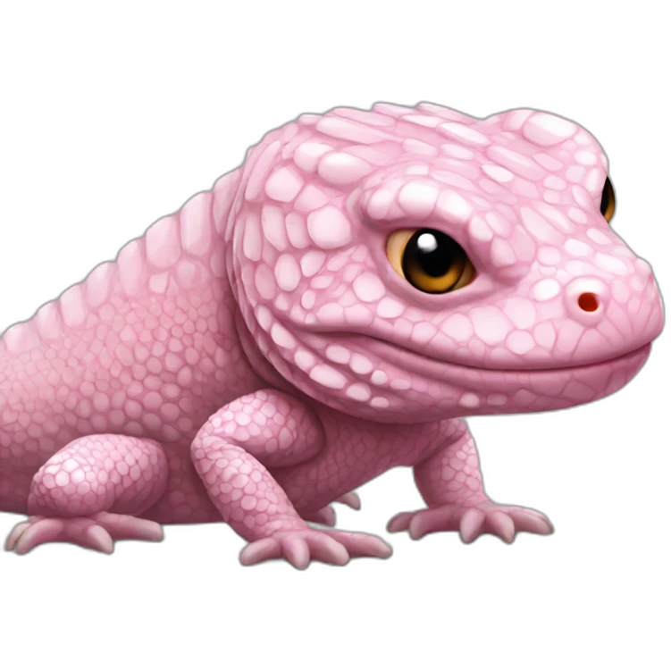 fat pink tegu lizard emoji