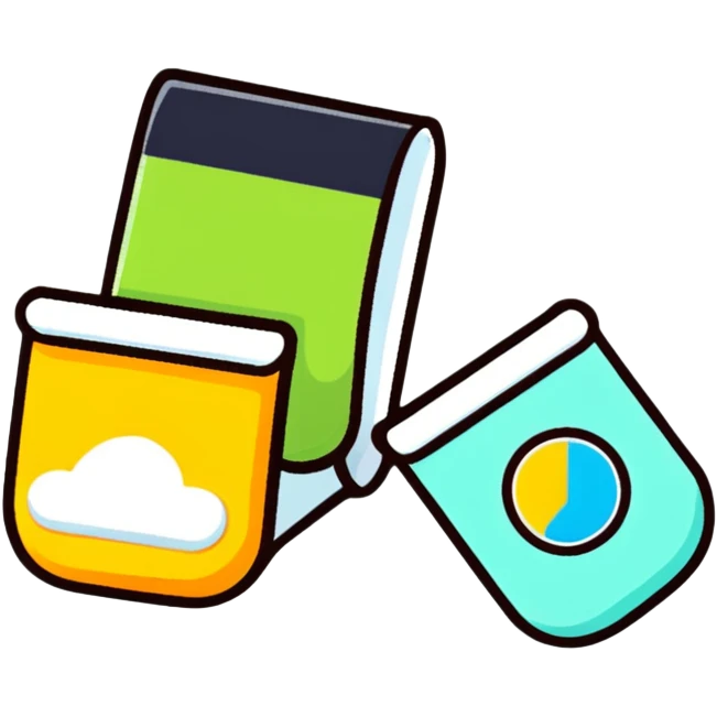 colorful felt icon with soft texture and vibrant colors in cartoon sticker style emoji
