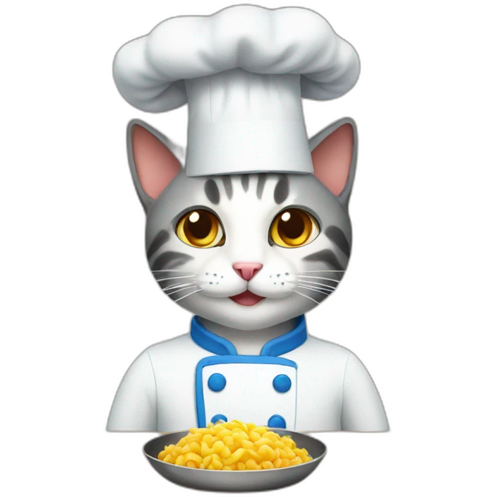 Cat cook emoji