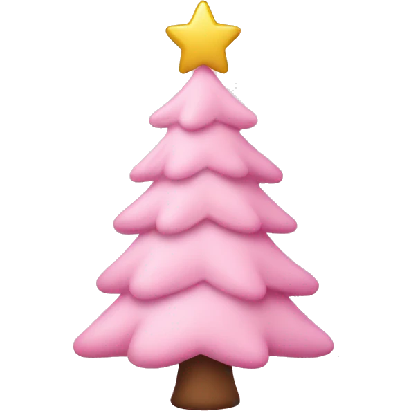 baby pink christmas tree  emoji