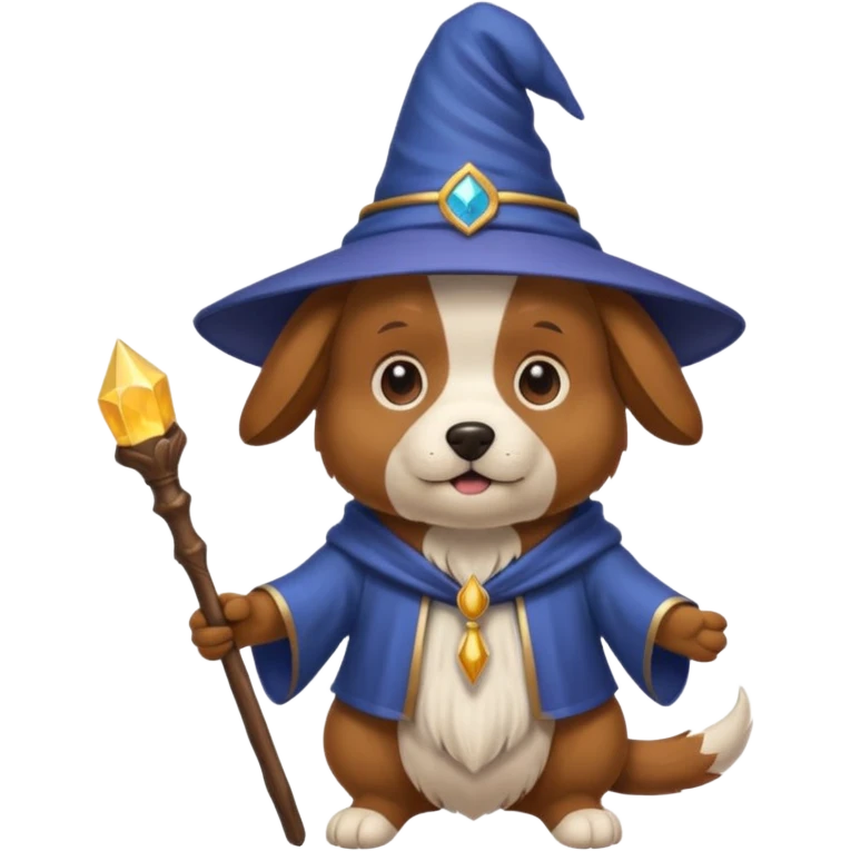 Dog wizard emoji
