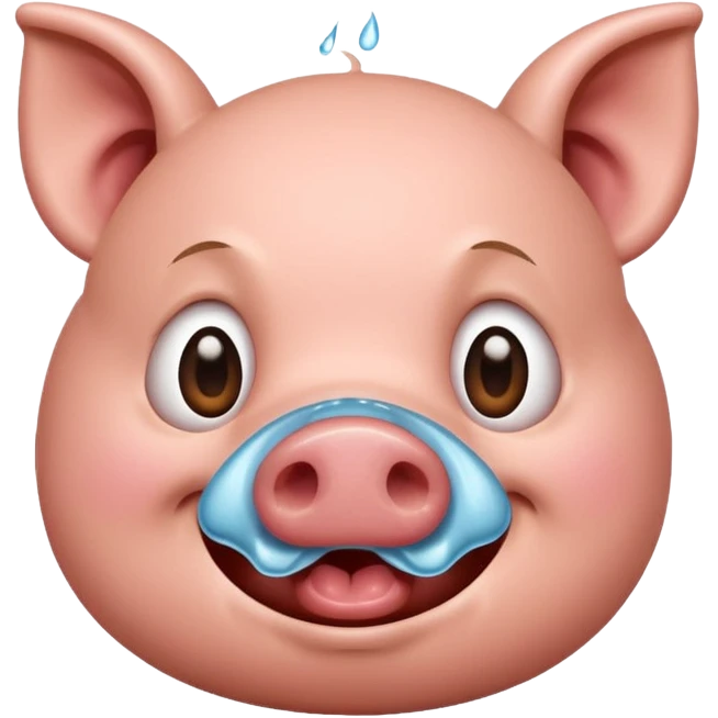 Pig dying of laughter  emoji