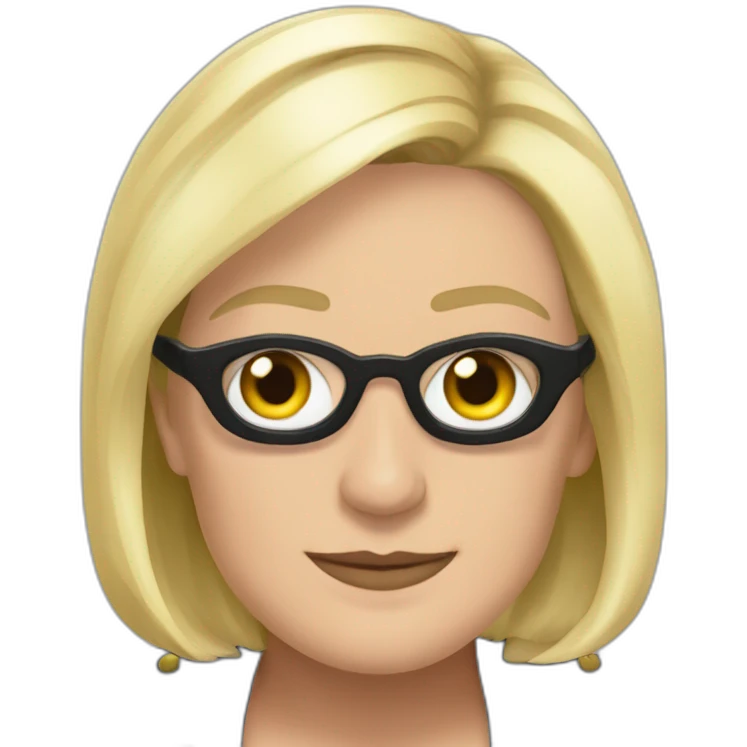 marine le pen noir emoji