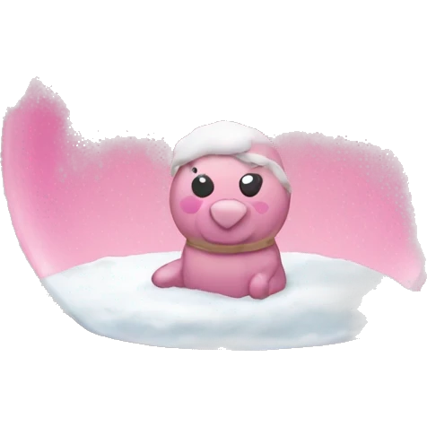 pink snow globe emoji