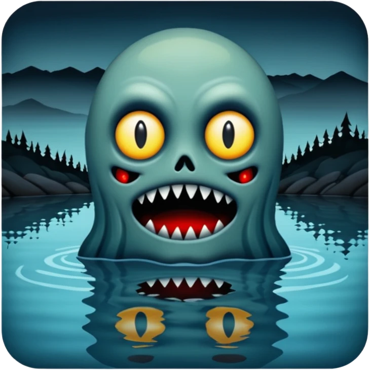 horror lake png emoji