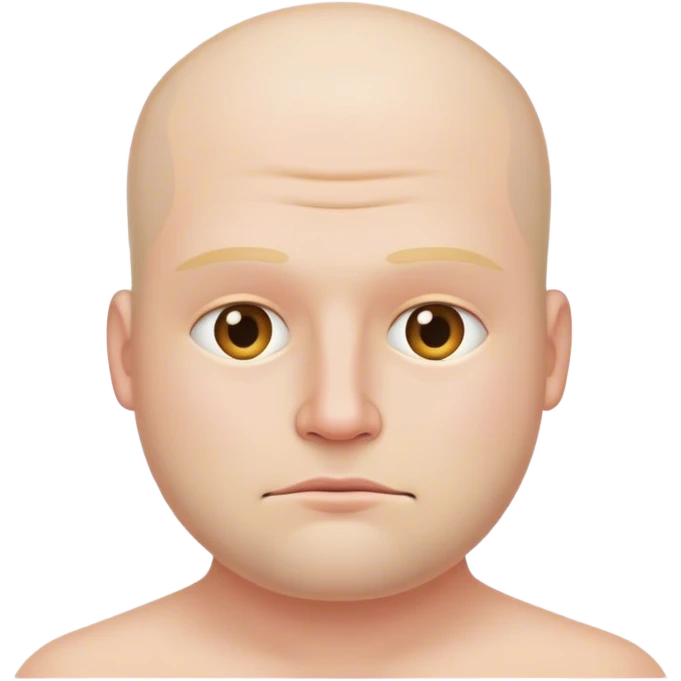 Man with no neck emoji