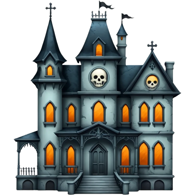 white haunted mansion emoji