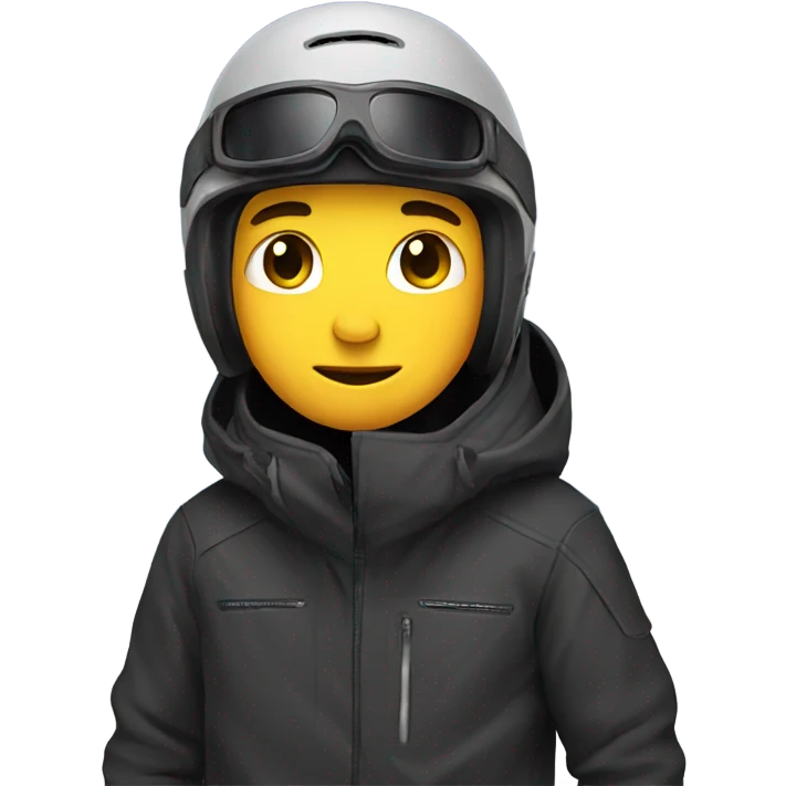 Emo snowboarding  emoji