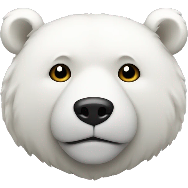 Oso blanco emoji