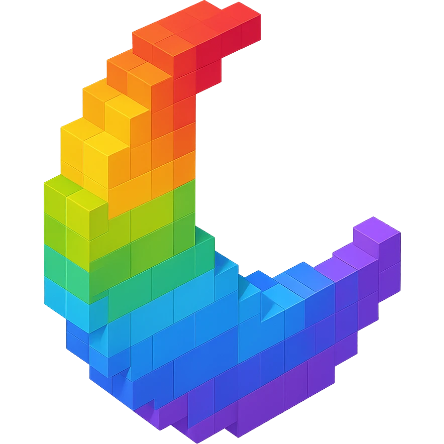 Rainbow Moon emoji