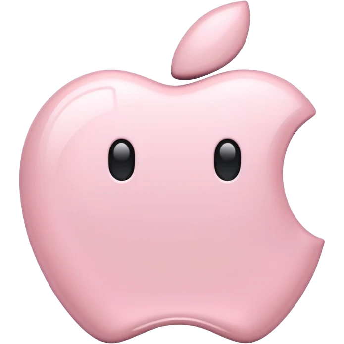Pale pink iPhone 15 pro emoji