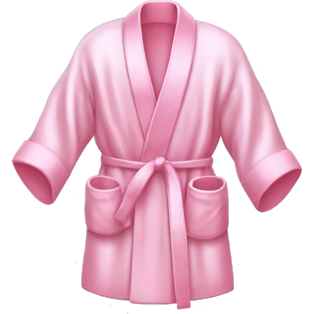 Light pink silk slippers and robe emoji