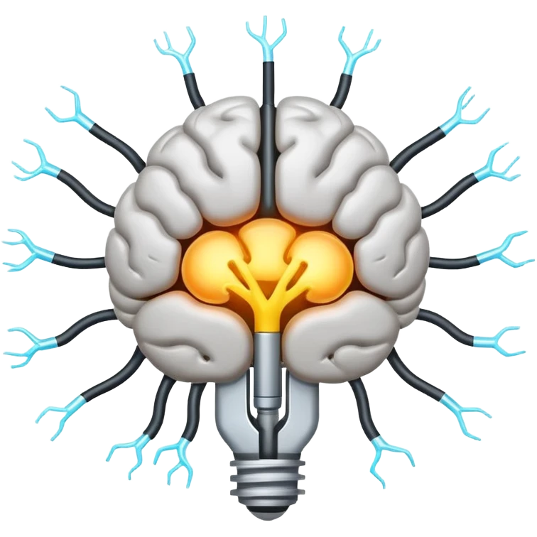 brain nerve signal only one  emoji