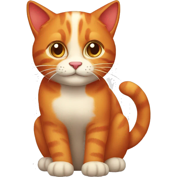 red cat emoji