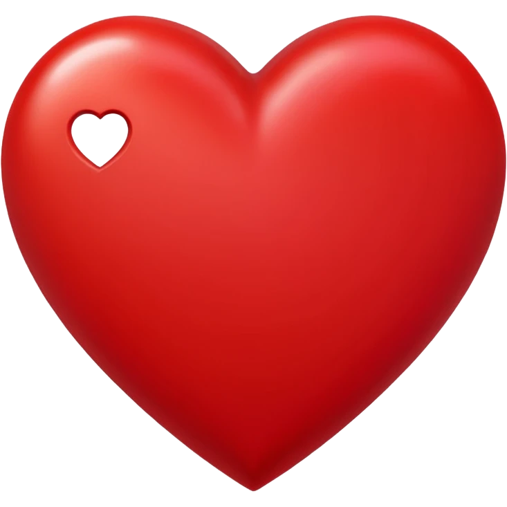 Un corazón grande rojo con la letra J en mayúscula emoji