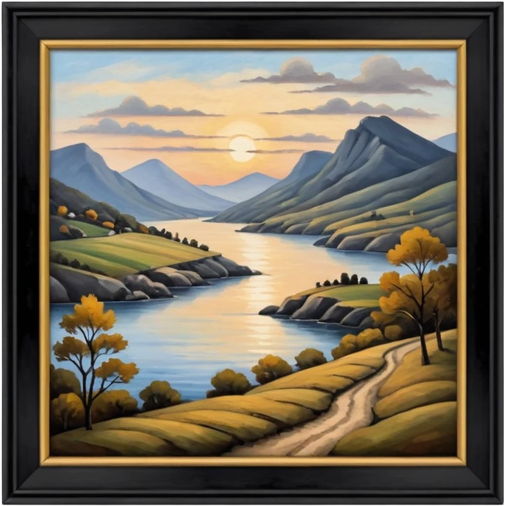 Old painting in the auction emoji