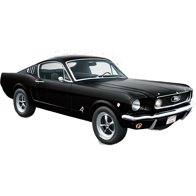 65 fastback Mustang that’s black emoji