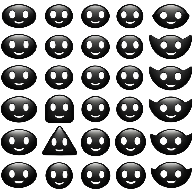Black emojis emoji