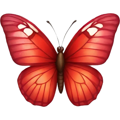 red butterfly emoji
