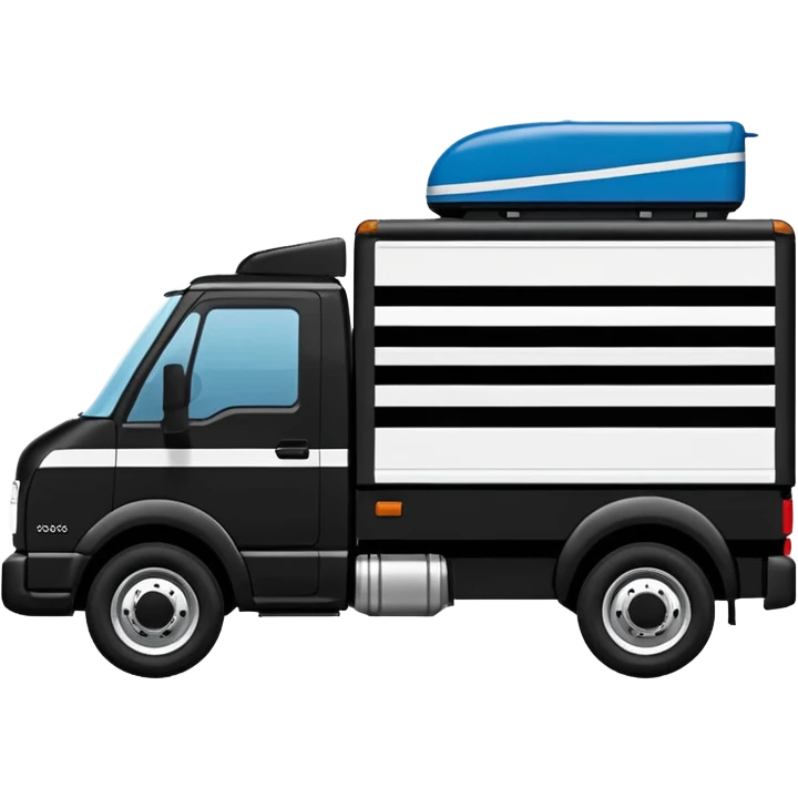 Adidas white stripes black truck emoji