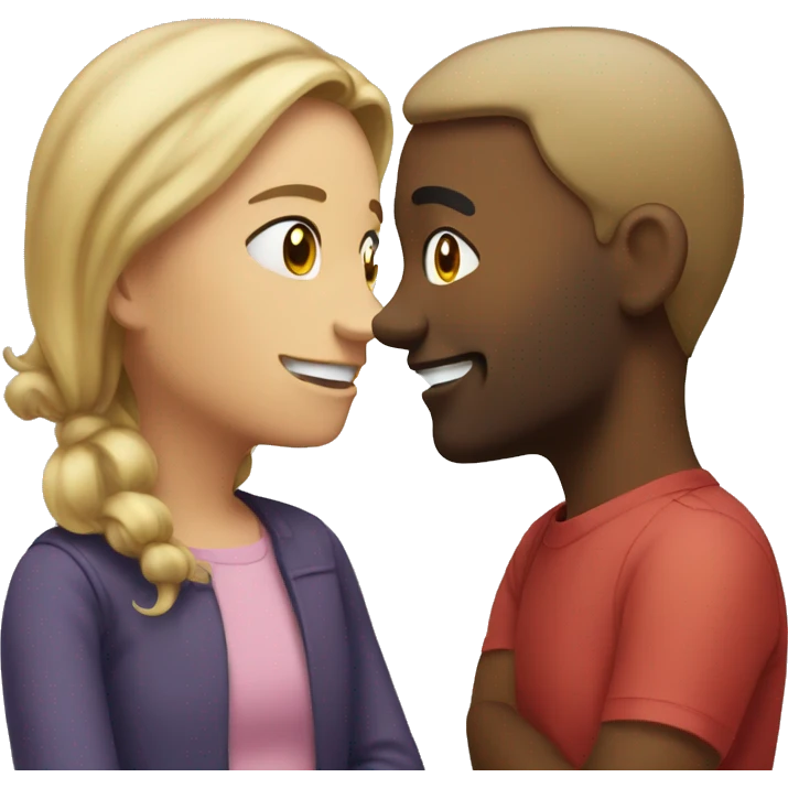 Two adults talking to eachother emoji
