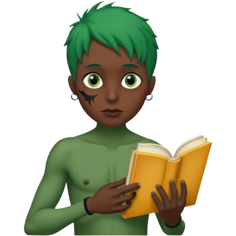 #peter has green hair he is creepy he is on a quest to remove all emojis he has a book with all the words that ever exist in his hand he likes fortnite has a reddit thing and a thong and he has a beak he is black and has a hoad his ayses are more and he is filled with cheese emoji